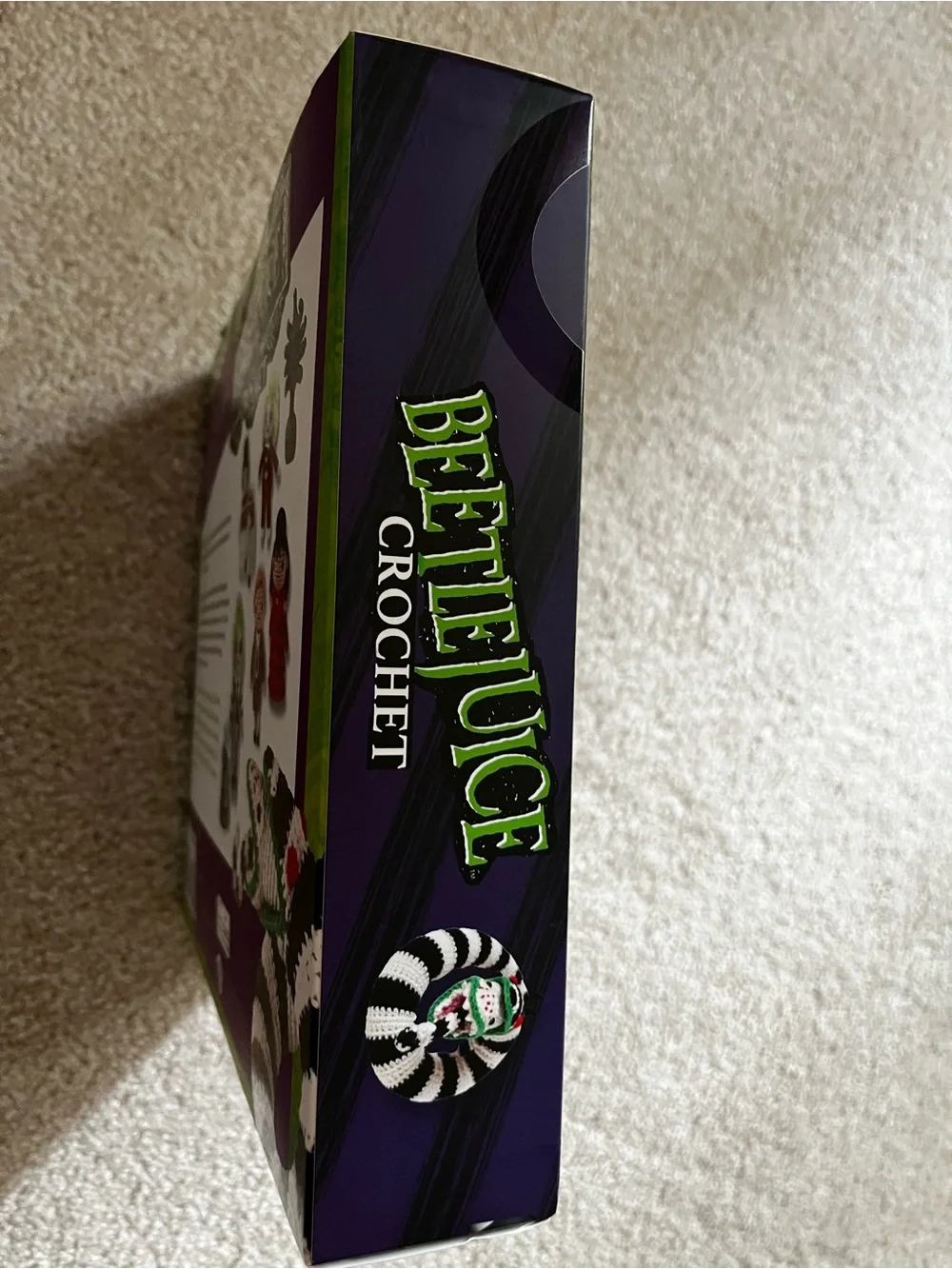 Beetlejuice Crochet Kit – Green, White & Black Yarn Craft Set